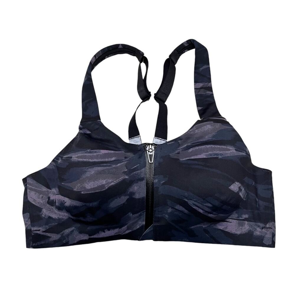 Victoria's Secret Knockout Front-Close Sports Bra Dreamy Zebra Size 34B
